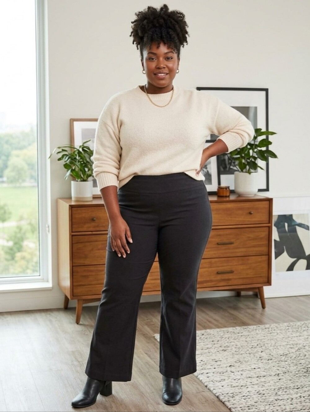 MXM Size 18 Pull-on Pants Charcoal Grey